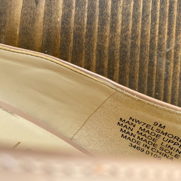 Nine West Nude Patent Pointed Toe Heels Size 9M (NINE) - Picture 5 of 5